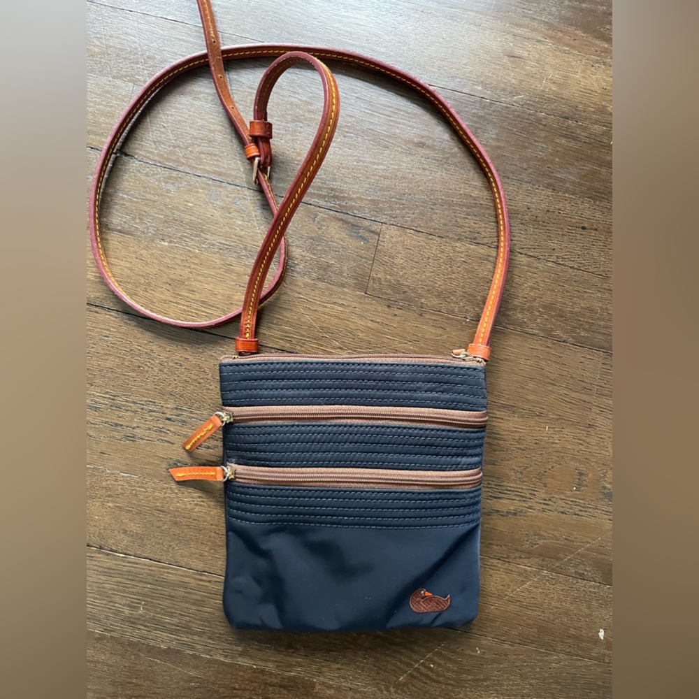 Doony & Bourke navy nylon crossbody bag
